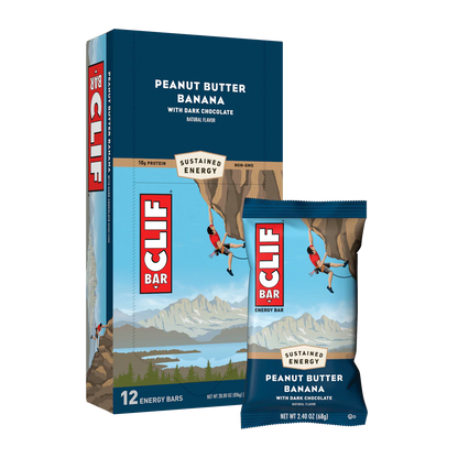 Clif Bar Peanut Butter Banana Dark Chocolate - 12/box