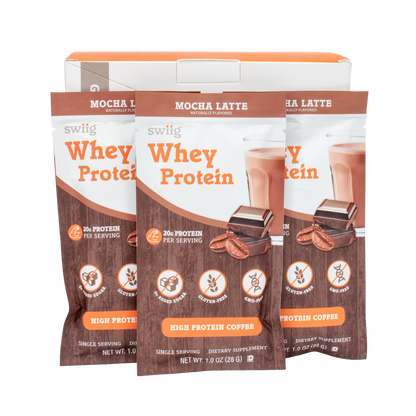 swiig Single Serve Whey Mocha Latte 10pk