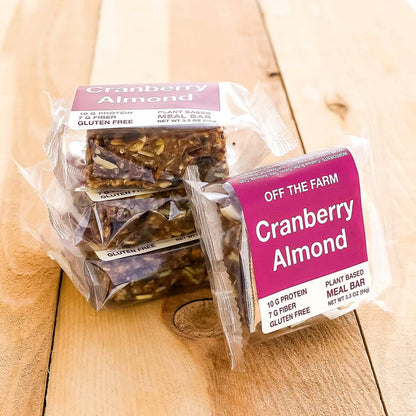 Off The Farm Cranberry Almond Energy Bar 12ct