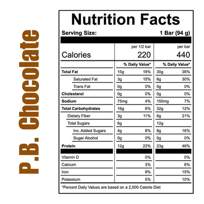 Off The Farm P.B. Chocolate Protein Bar 12ct