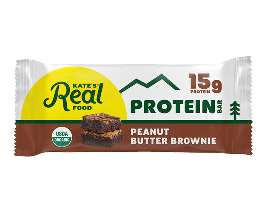Kate's Organic Protein Bar Peanut Butter Brownie 12ct