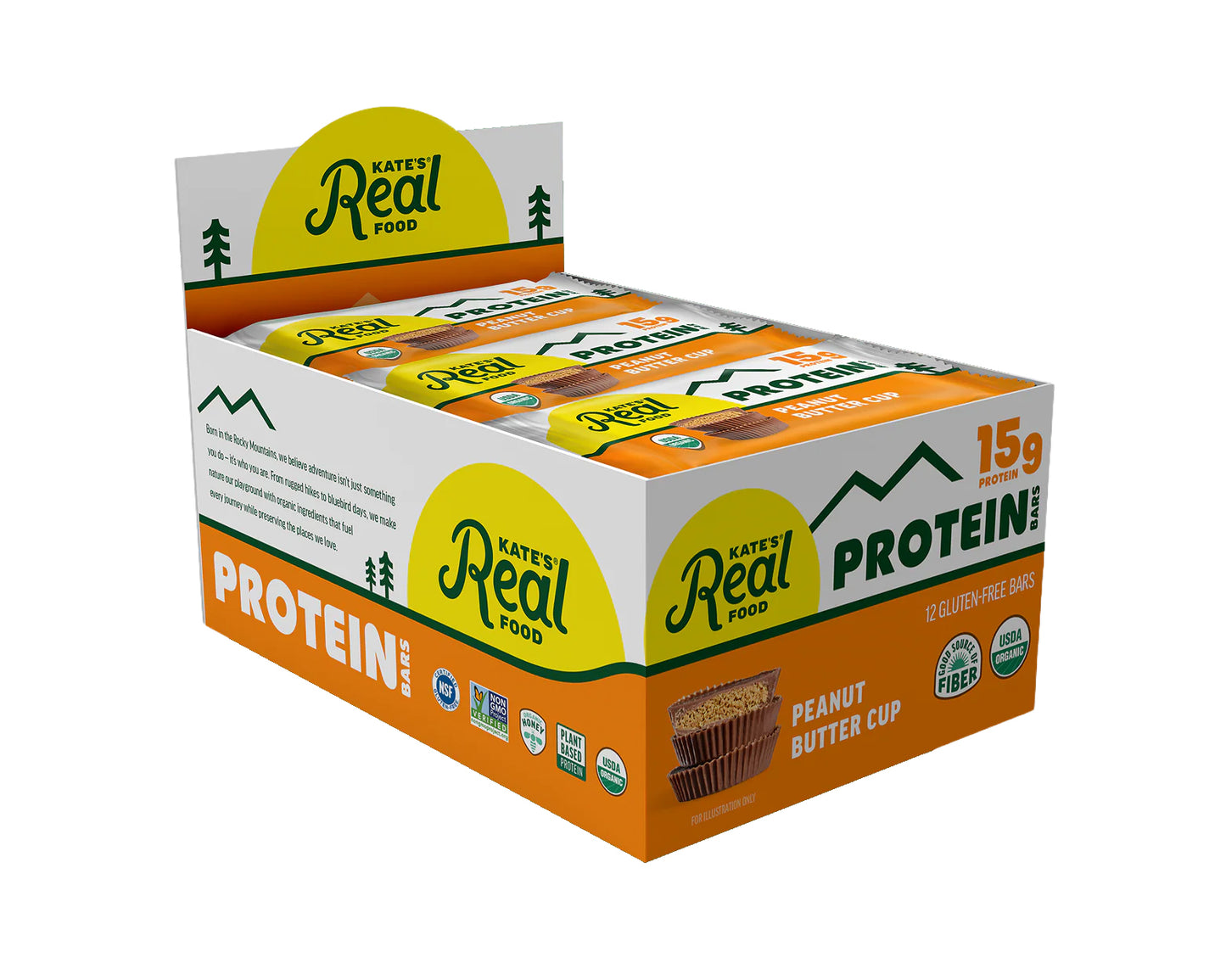 Kate's Organic Protein Bar Peanut Butter Cup 12ct
