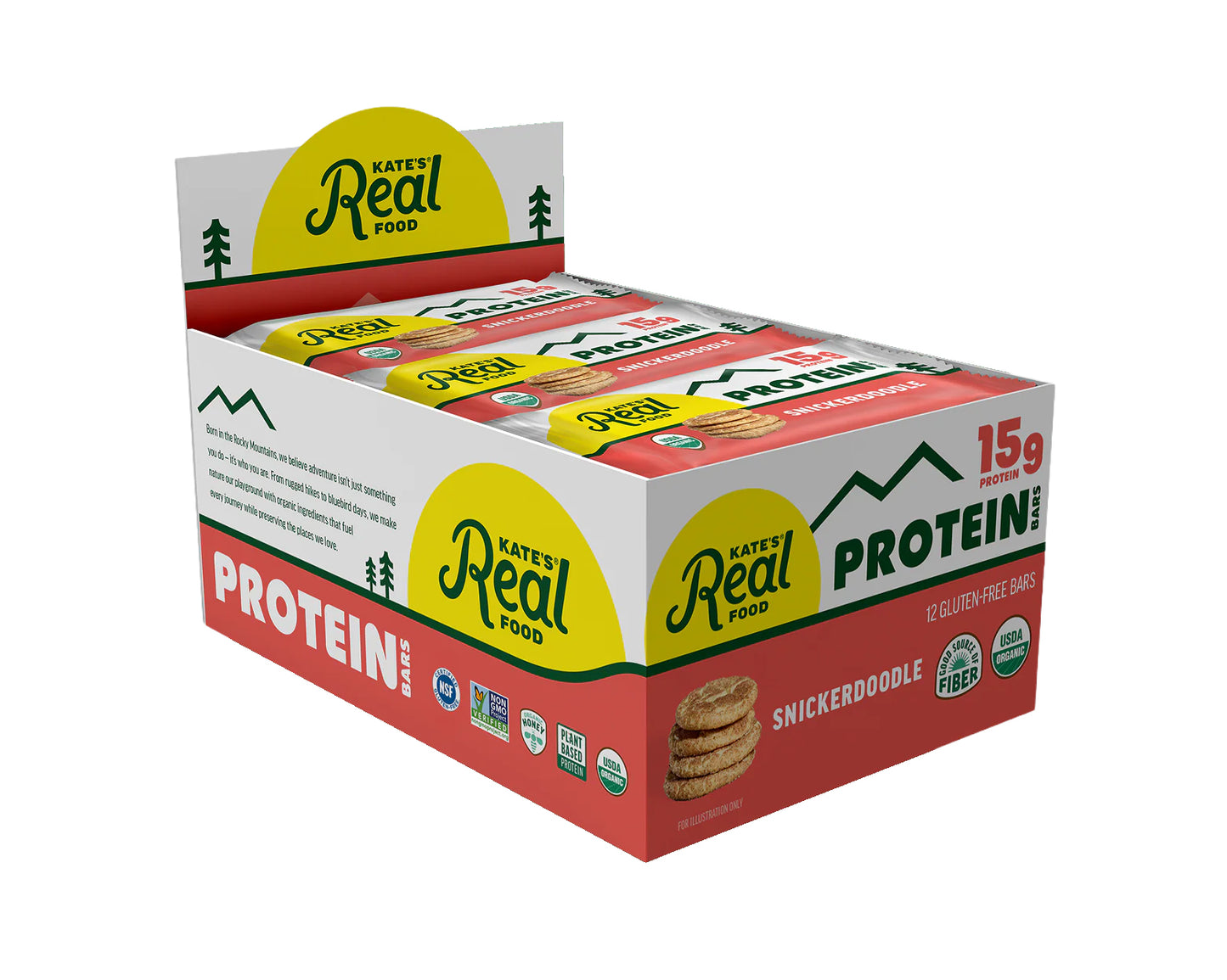 Kate's Organic Protein Bar Snickerdoodle 12ct