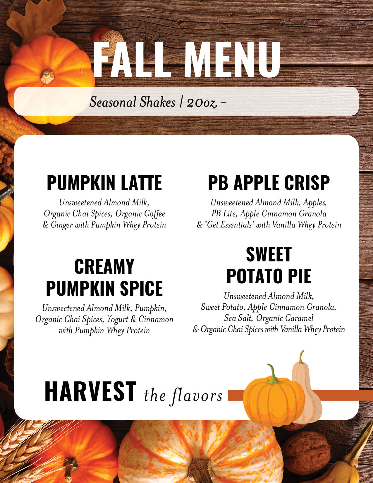 Fall Menu 22