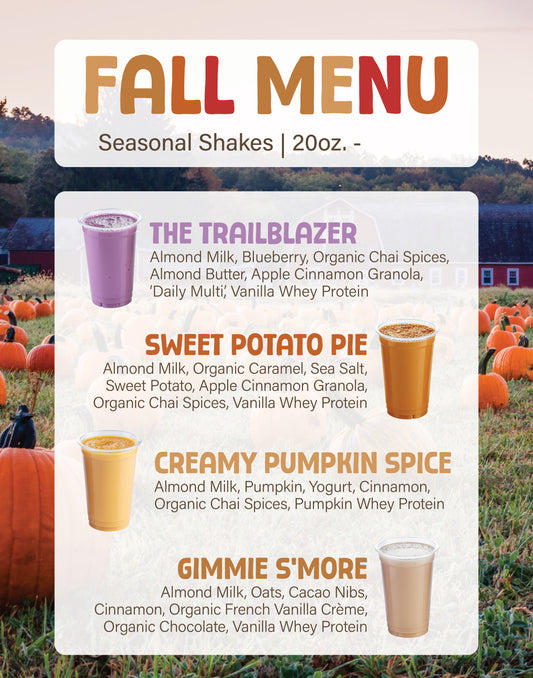 Fall Menu 22" x 28"