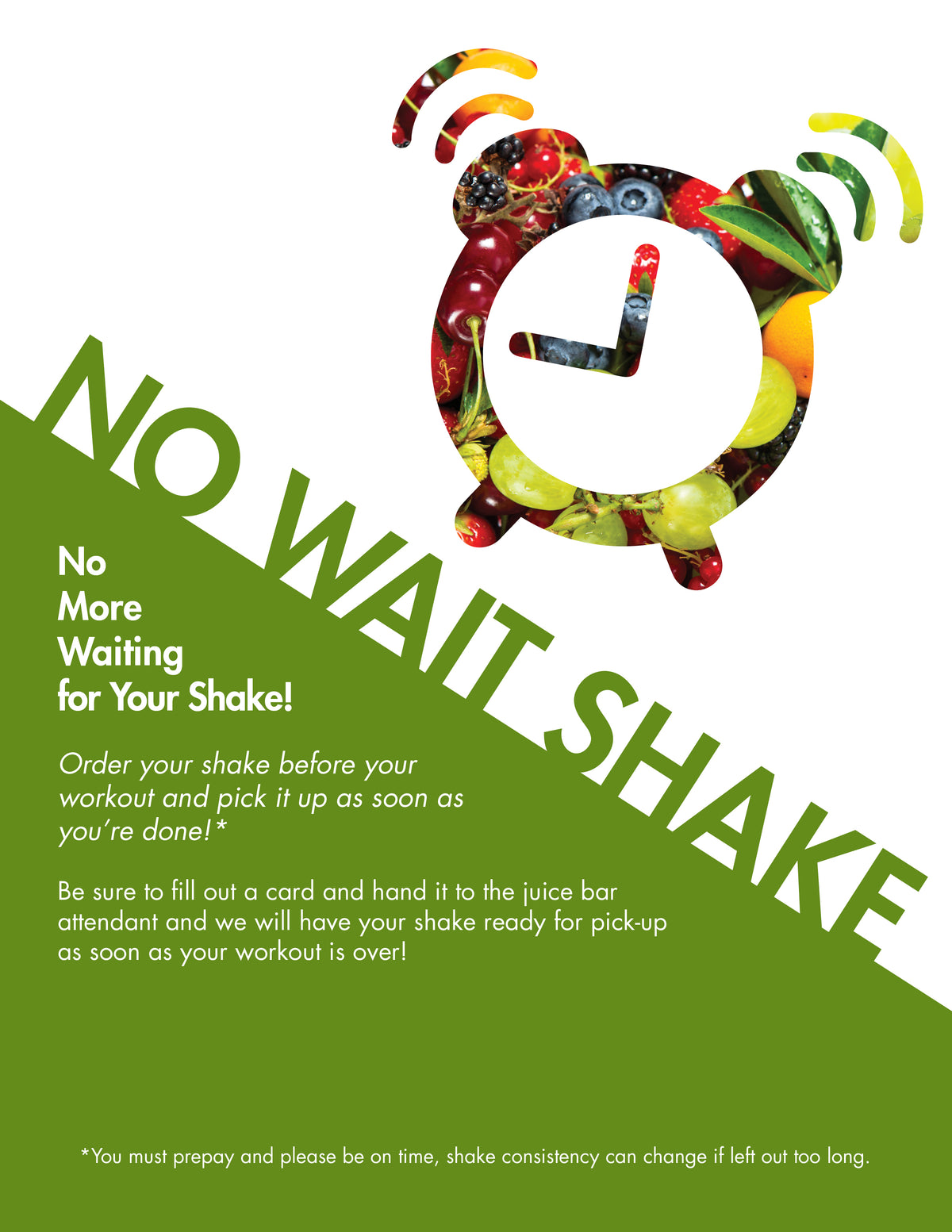No Wait Shake – PFC Orders