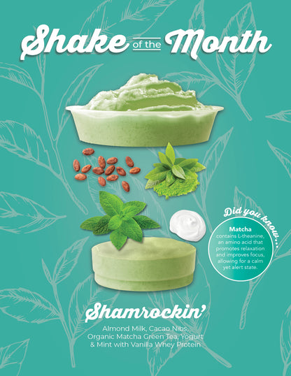 Shake of the Month Counter Card - March