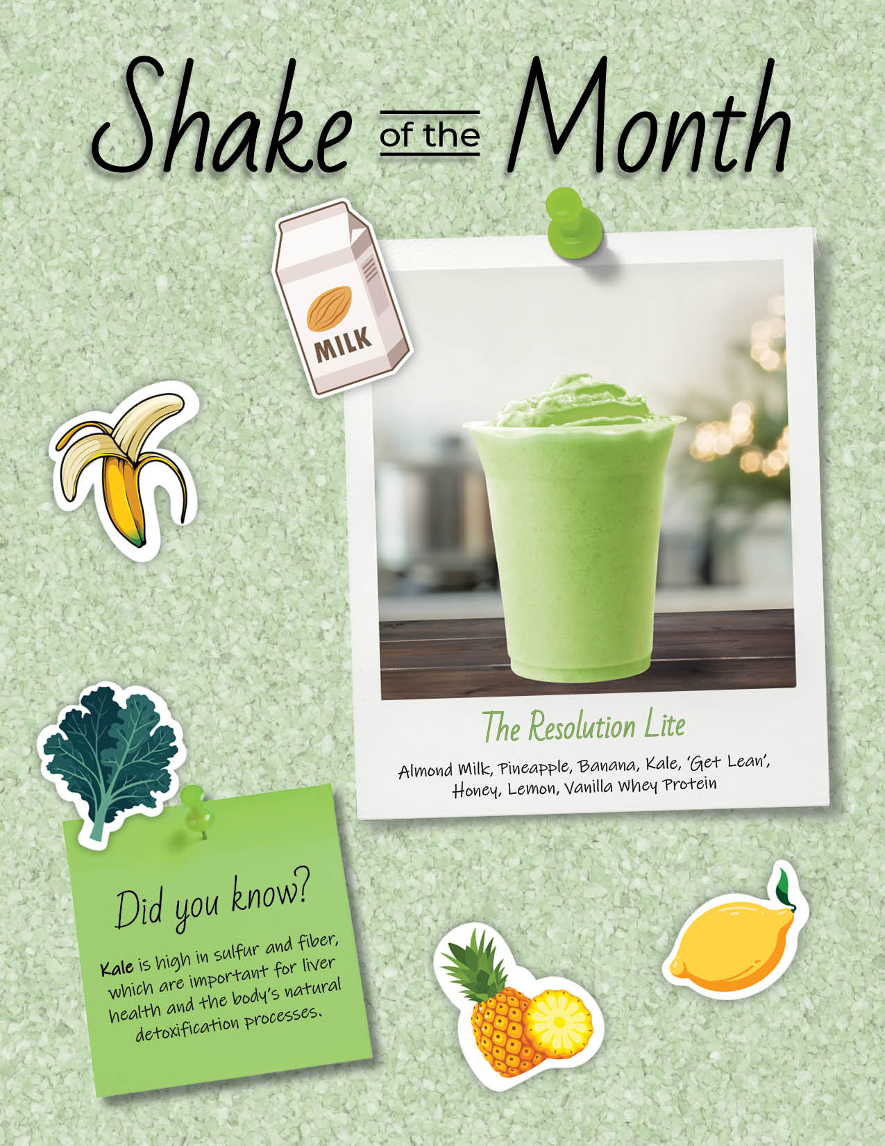Shake of the Month Counter Card-January