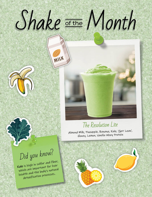 Shake of the Month Counter Card-January
