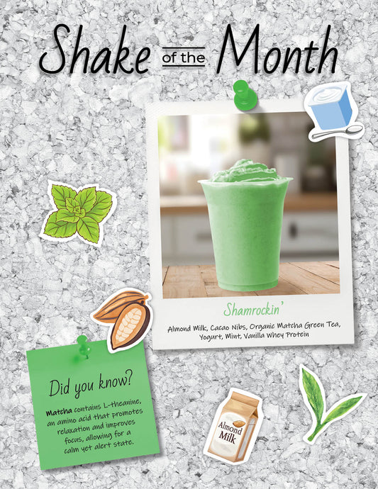 Shake of the Month Counter Card - March