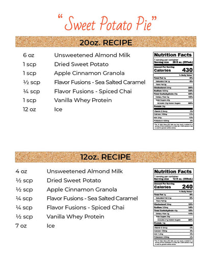 Sweet Potato Pie Counter Card