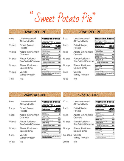 Sweet Potato Pie Counter Card