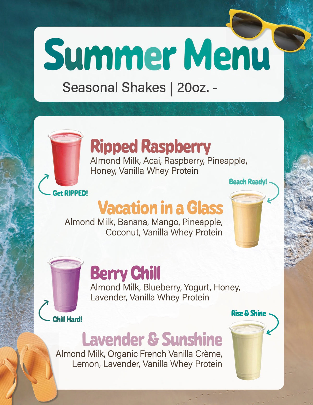 Summer Seasonal Menu – PFC Orders