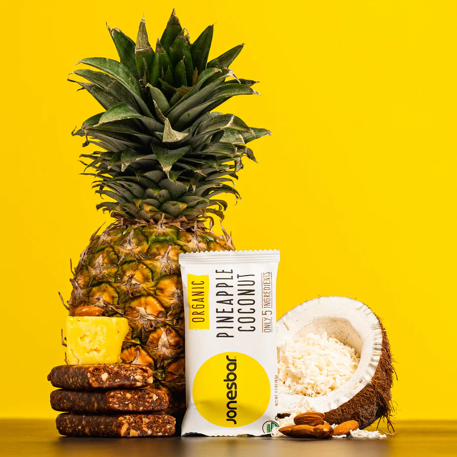 Jones Bar Organic Pineapple & Coconut - 12ct