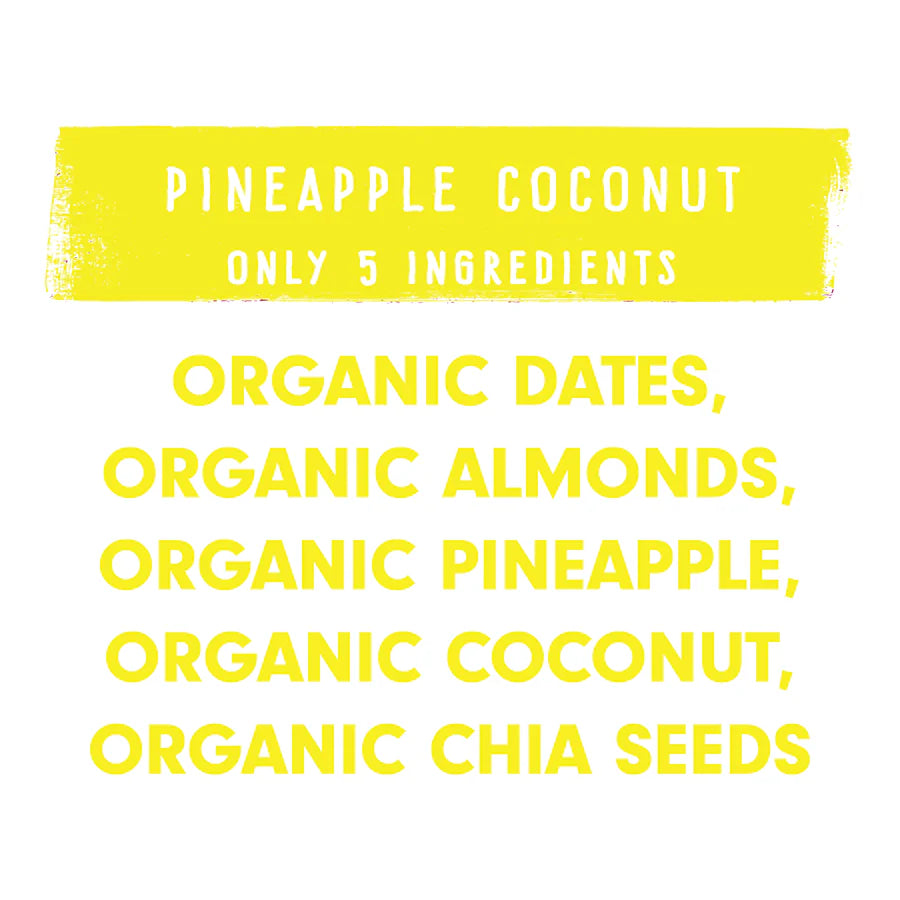Jones Bar Organic Pineapple & Coconut - 12ct