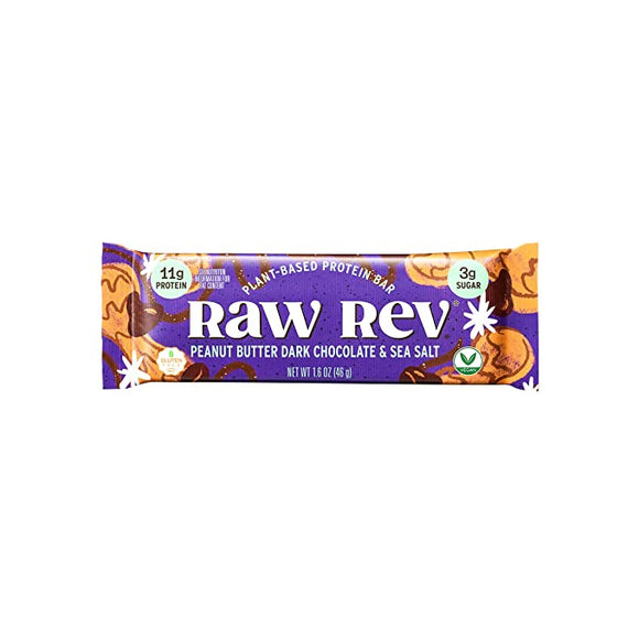 Peanut Butter, Dark Chocolate & Sea Salt - Raw Revolution Glo Bars - 12ct