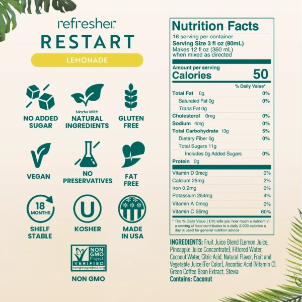 Smartfruit Refresher Restart - Lemonade