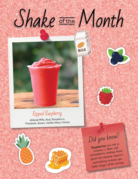 Shake of the Month Counter Card - June