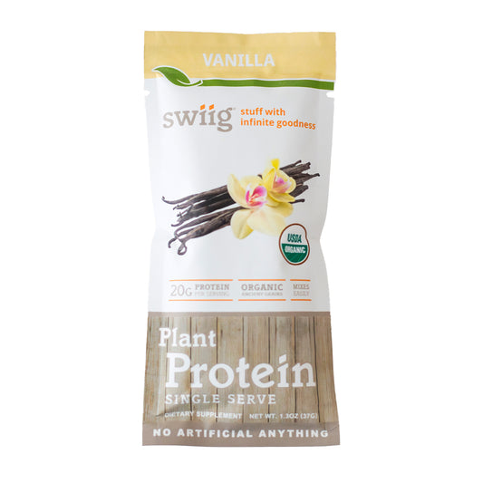 swiig Single Serve Ancient Grains Plant Protein Vanilla 10pk