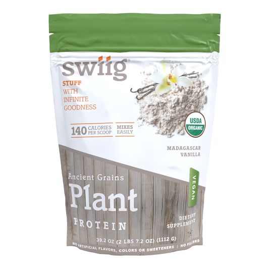 swiig Madagascar Vanilla Ancient Grains Plant Protein
