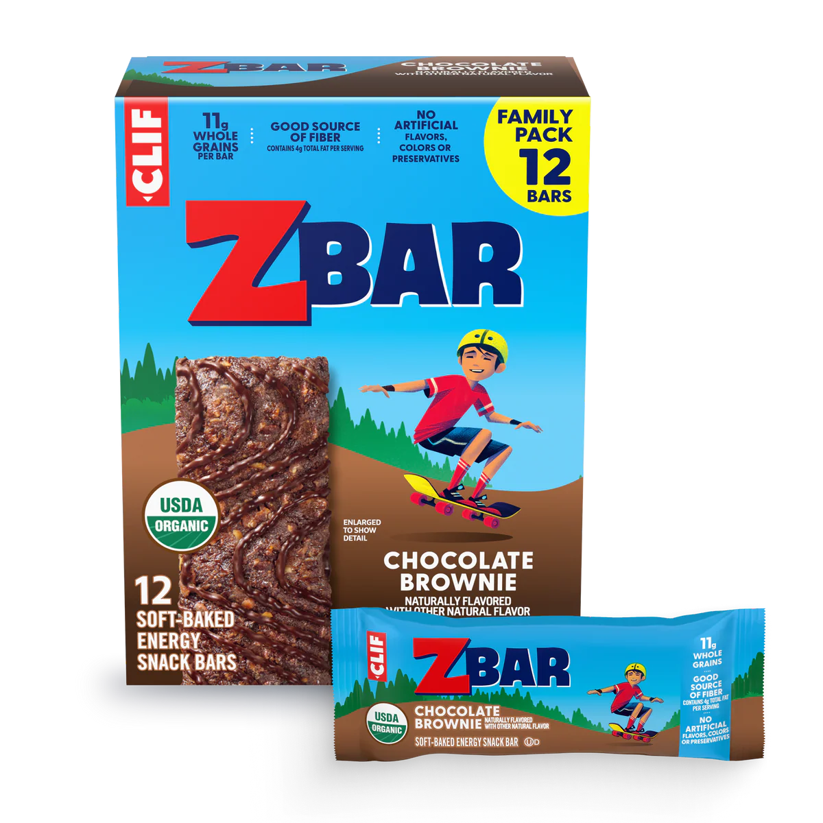 Clif Zbar Chocolate Brownie - 18ct