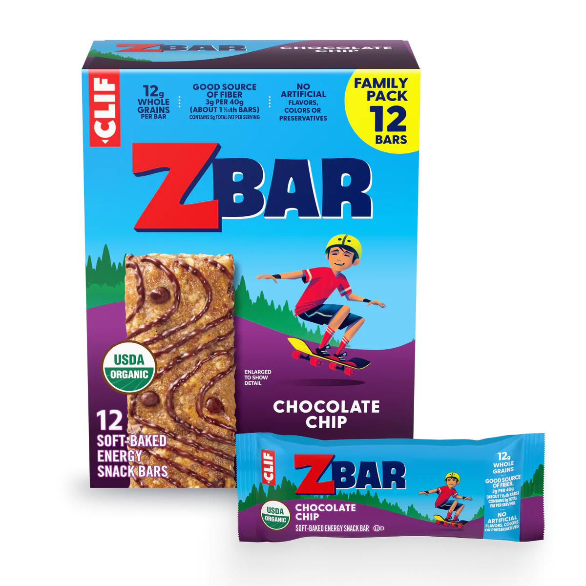 Clif Zbar Chocolate Chip - 18ct