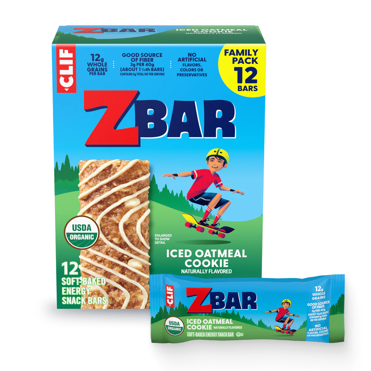 Clif Zbar Iced Oatmeal Cookie - 18ct
