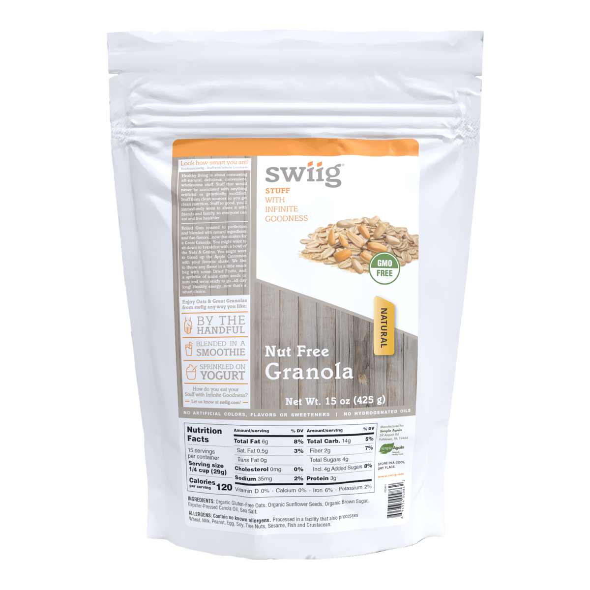 swiig Nut Free Granola 15oz