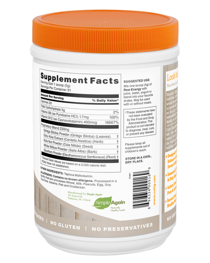 Raw Energy 1lb (formerly Get Energized)