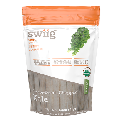 swiig Freeze Dried, Diced Kale - 1.8oz Bag