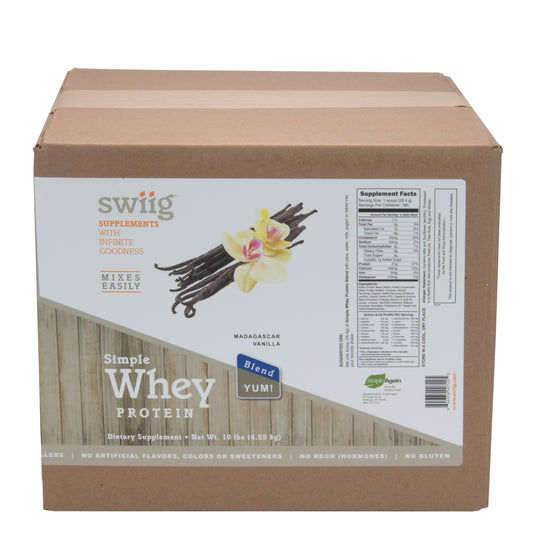 swiig Simple Whey No Sugar Added Vanilla - 10lb