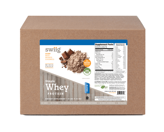 swiig Simple Whey No Sugar Added Chocolate - 10lb
