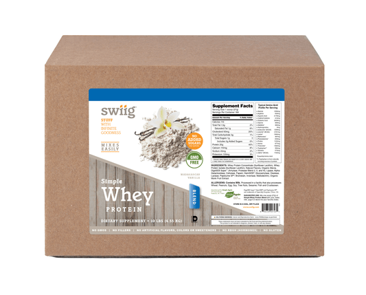 swiig Simple Whey No Sugar Added Vanilla - 10lb
