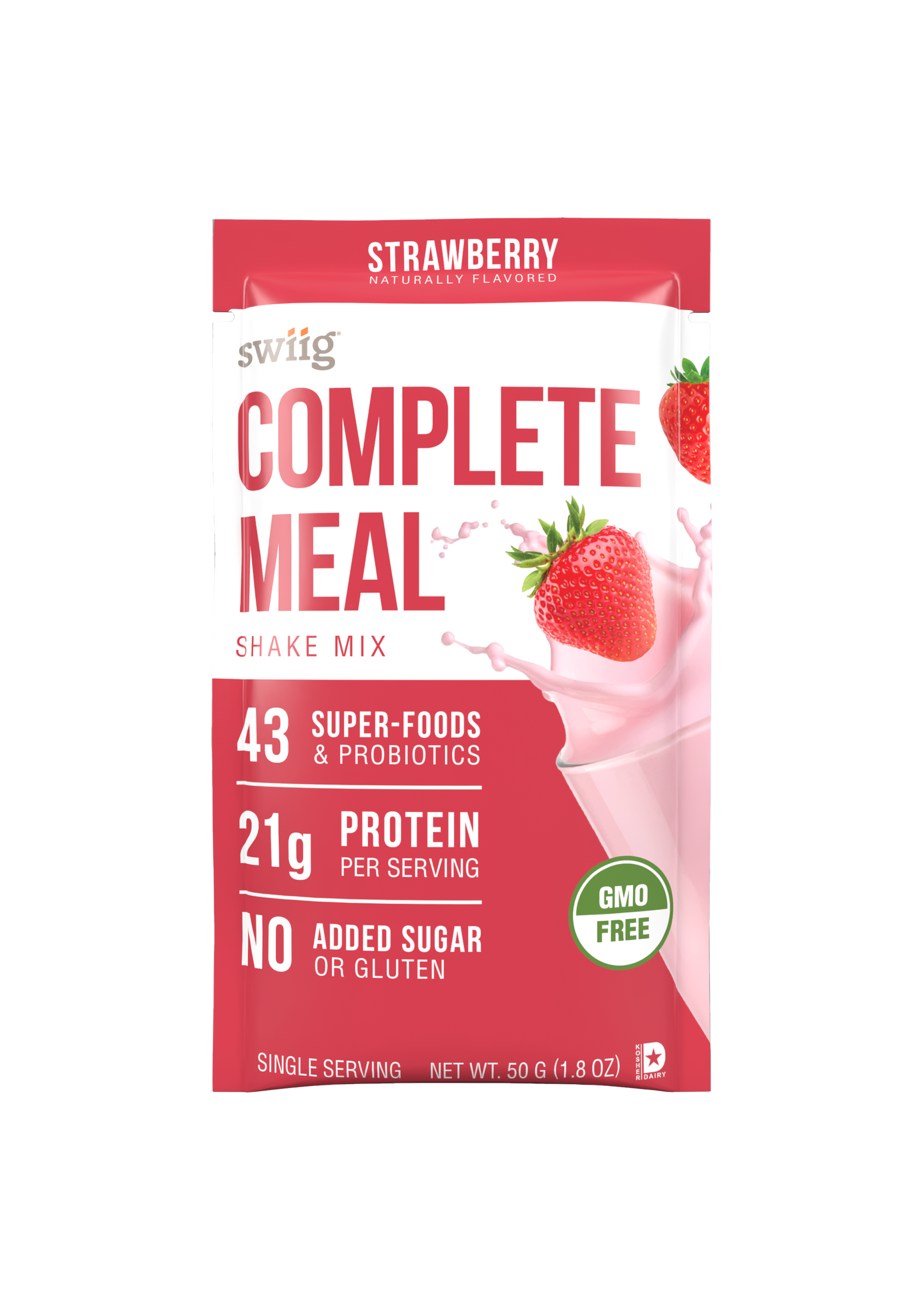 swiig Complete Meal Single Serve Strawberry - 8 Pack