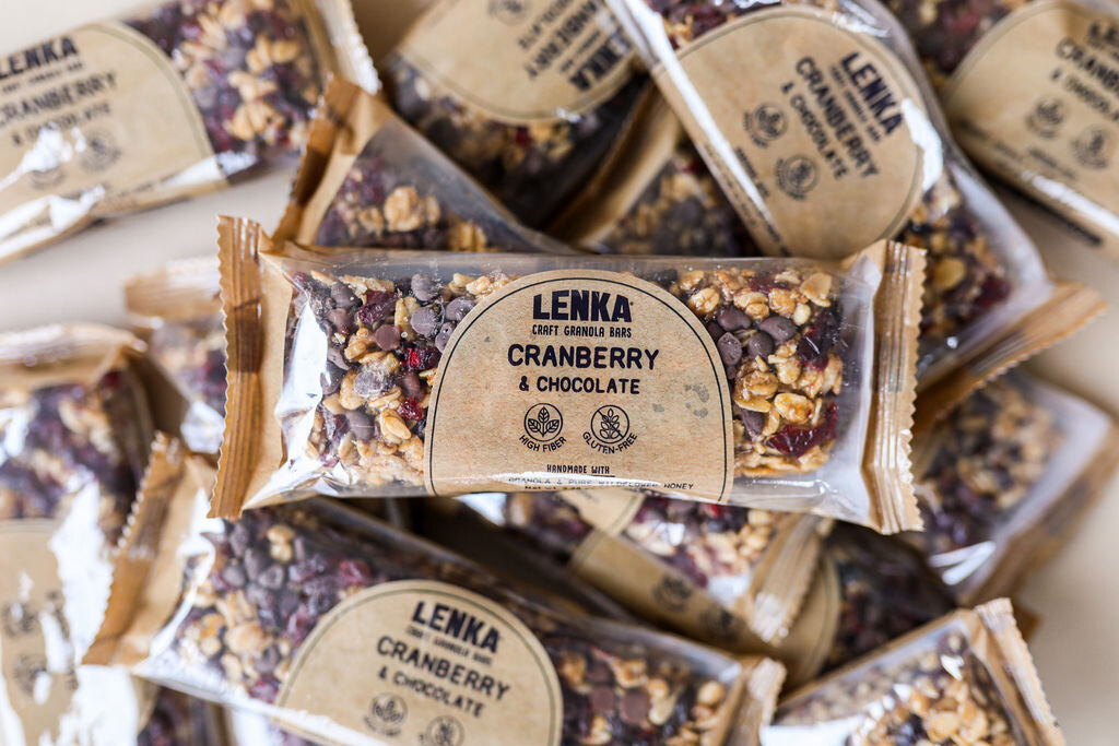 Lenka Bar Cranberry & Chocolate 12ct