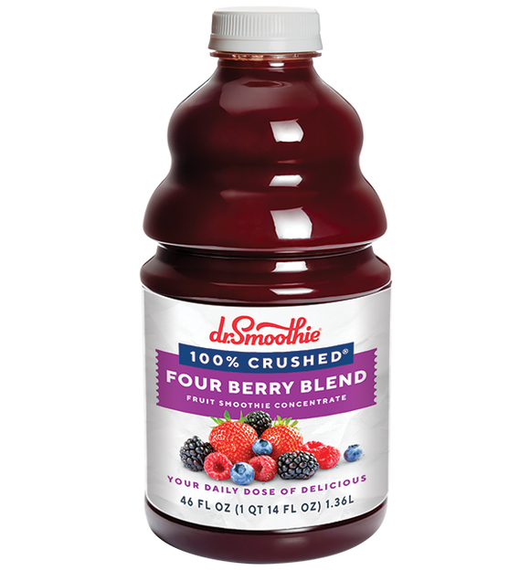 Four Berry Blend 100% Crushed Fruit 46oz Bottle