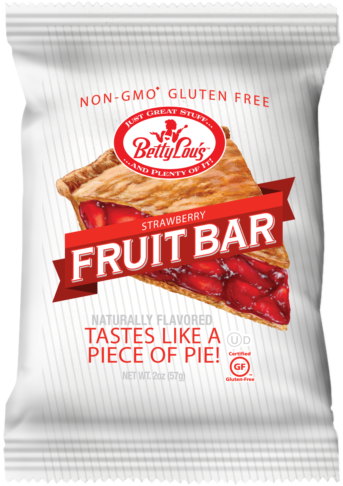 Betty Lou's Strawberry Fruit Bar - 12ct