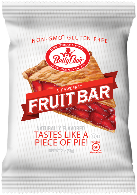 Betty Lou's Strawberry Fruit Bar - 12ct