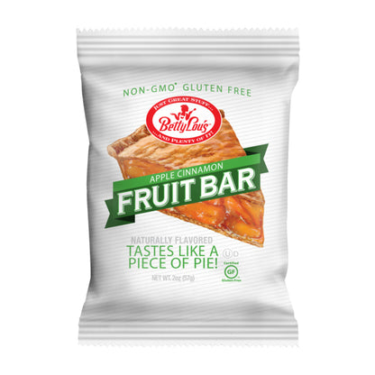 Betty Lou's Apple Cinnamon Fruit Bar - 12ct