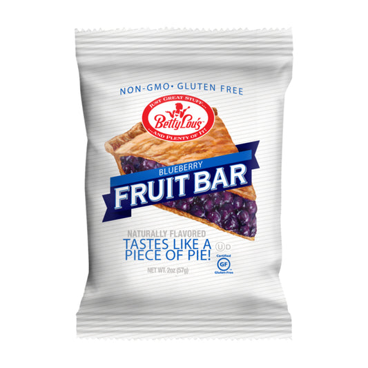 Betty Lou's Blueberry Fruit Bar - 12ct