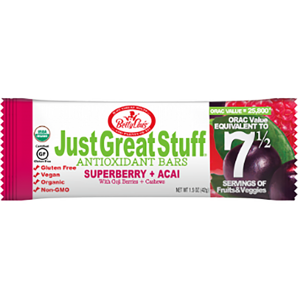 Just Great Stuff Superberry Acai Bar - 12ct