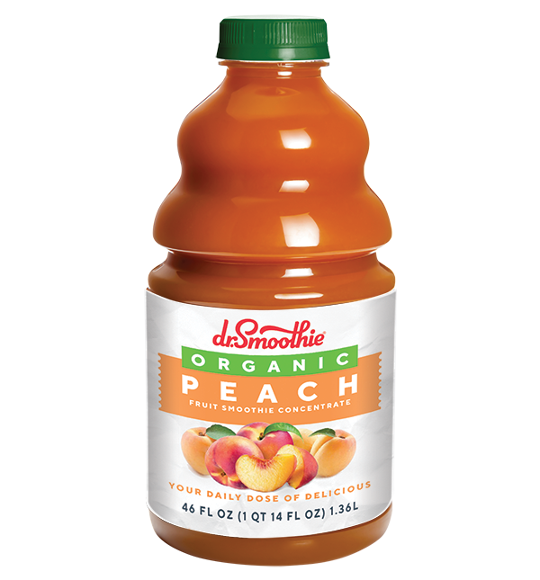 Organic Peach 100% Crushed Fruit Bottle 46oz