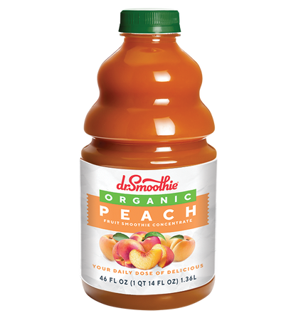 Organic Peach 100% Crushed Fruit Bottle 46oz