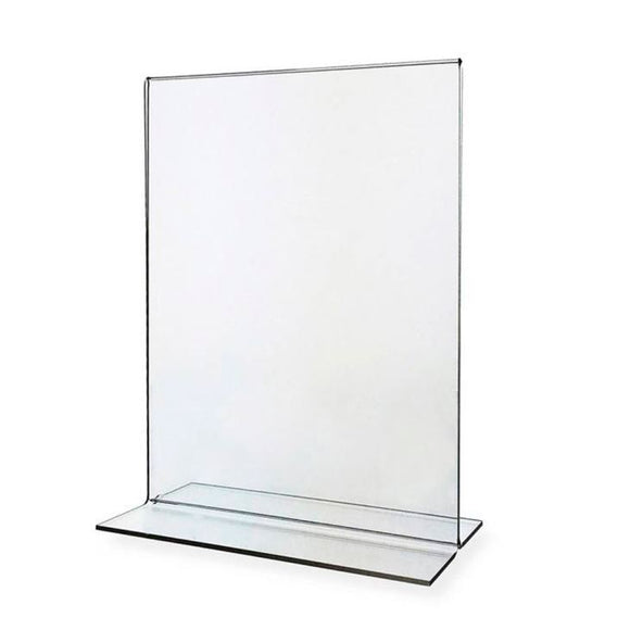 Sign Holder Acrylic - 8.5x11 - Counter Stand