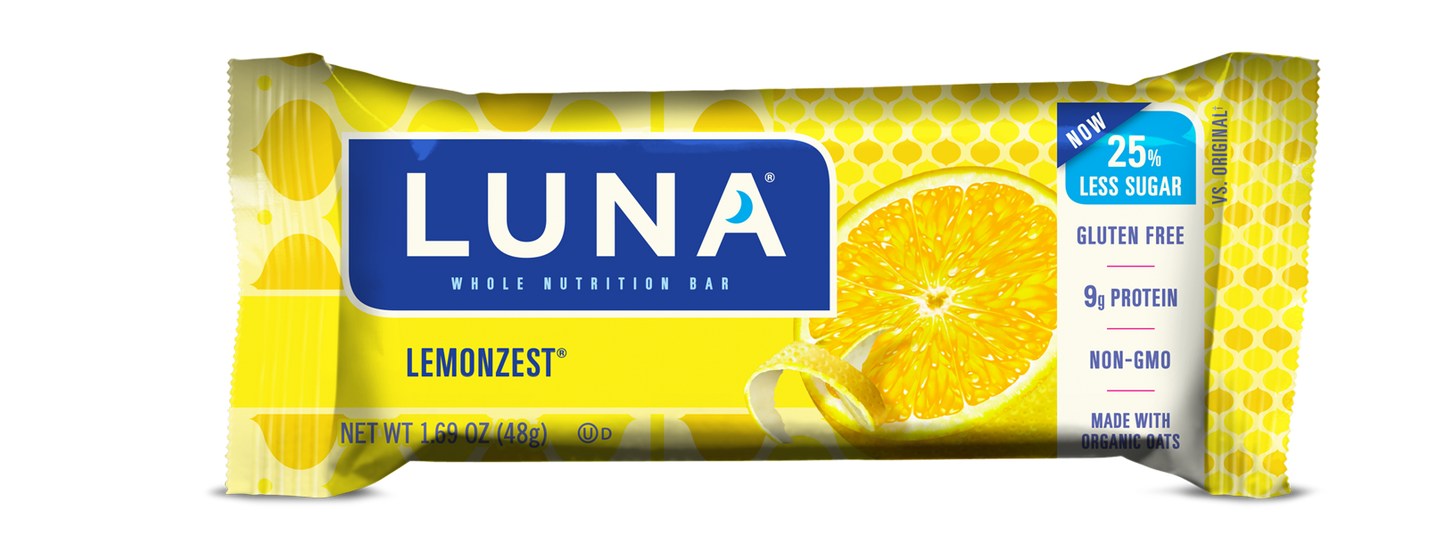 Luna Bar Lemon Zest - 15/case