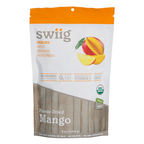 swiig Freeze Dried Mango - 4oz bag