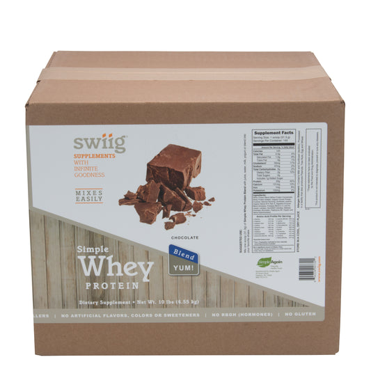 swiig Simple Whey No Sugar Added Chocolate - 10lb